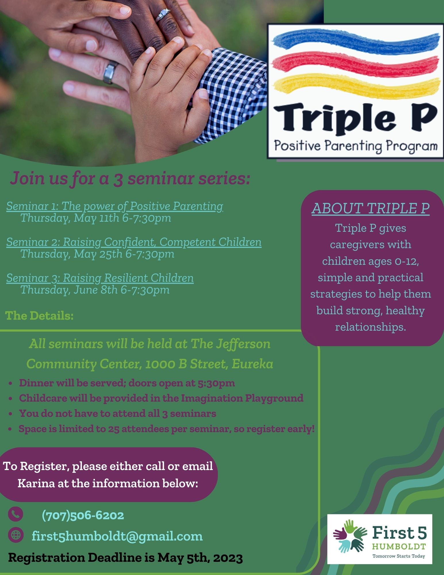 Orleans flyer for Triple P training